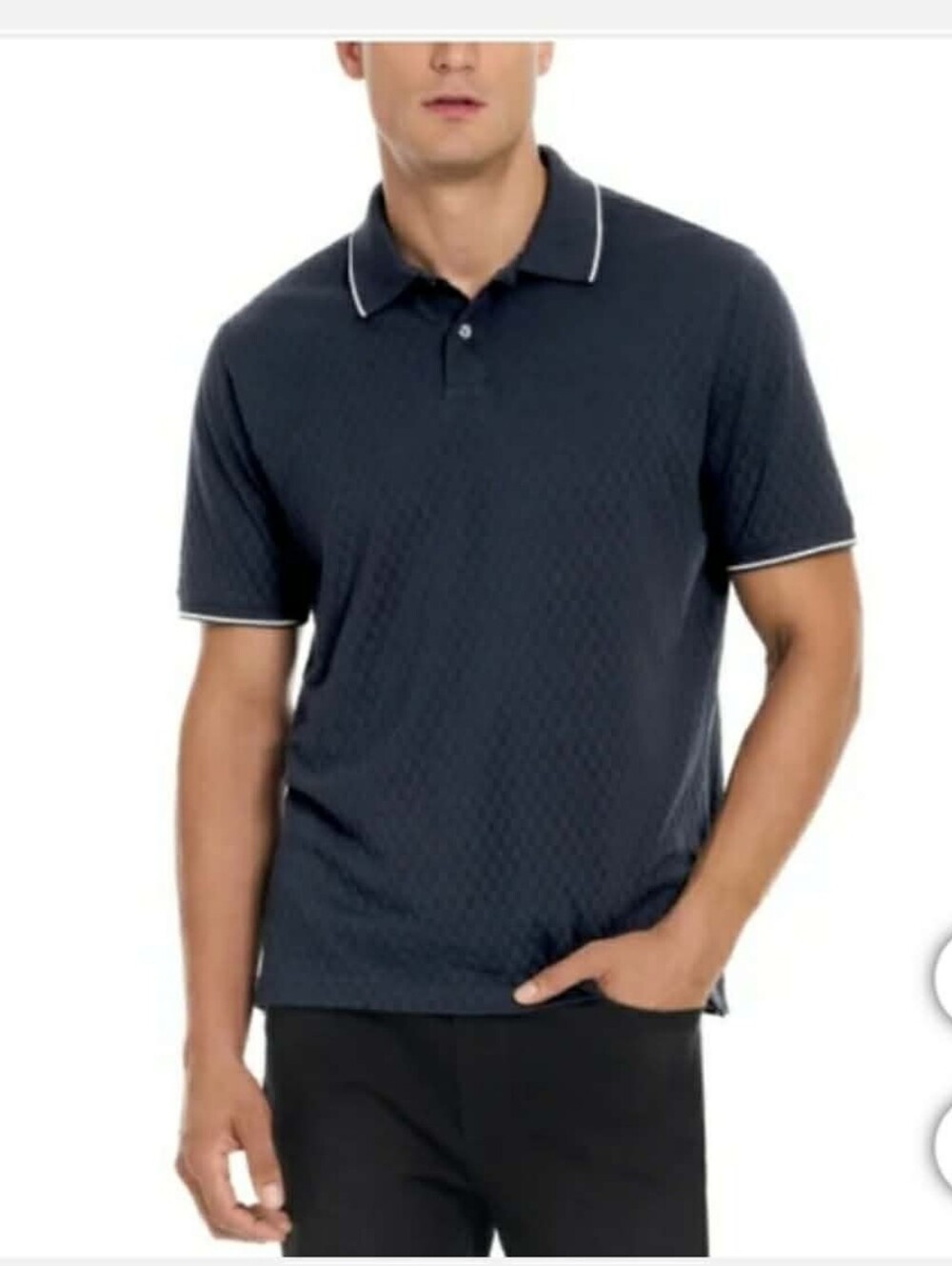 Ted Baker Textured Polo with Contrast Trim